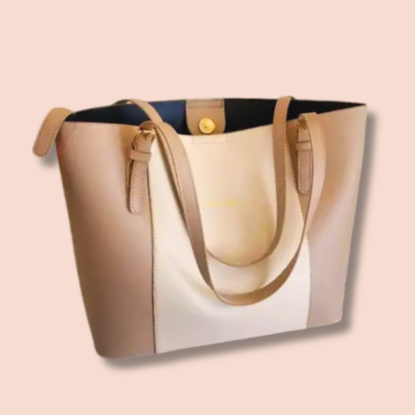 A beige bag crafted with love