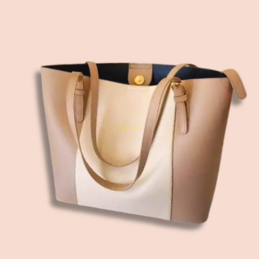 A beige bag crafted with love